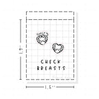 (PM102) Breast Checkup - Tiny Minimal Icon Stickers