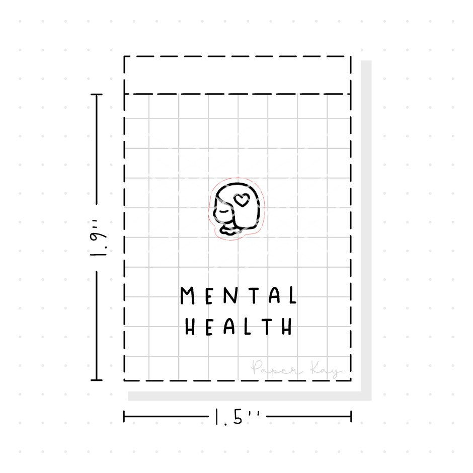 (PM103) Mental Health - Tiny Minimal Icon Stickers