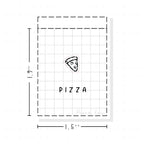 (PM106) Pizza - Tiny Minimal Icon Stickers
