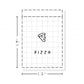 (PM106) Pizza - Tiny Minimal Icon Stickers