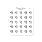 (PM106) Pizza - Tiny Minimal Icon Stickers