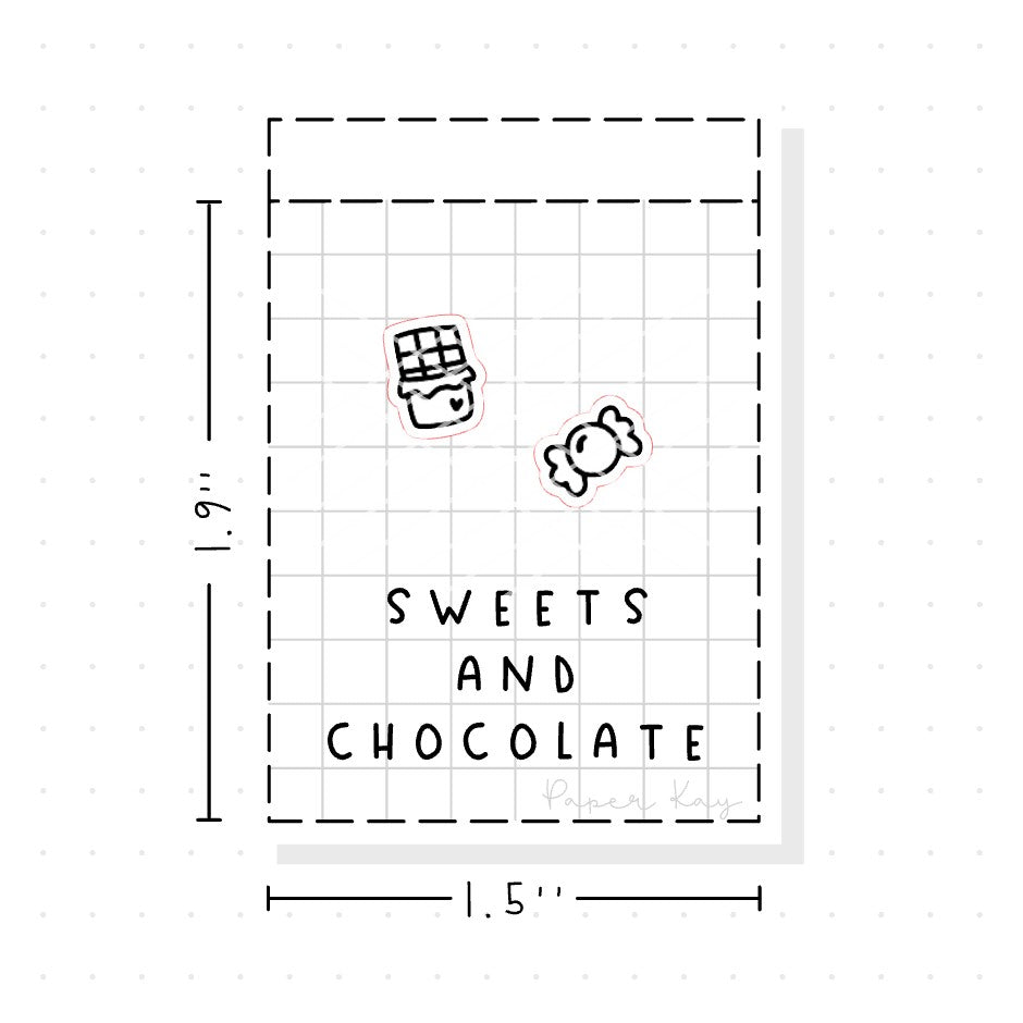 (PM108) Confectionery - Tiny Minimal Icon Stickers