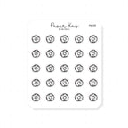 (PM109) Doughnut - Tiny Minimal Icon Stickers