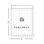 (PM113) Pancake - Tiny Minimal Icon Stickers