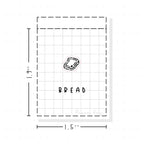 (PM114) Toast/Bread - Tiny Minimal Icon Stickers
