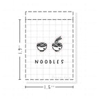(PM115) Noodles/Ramen - Tiny Minimal Icon Stickers