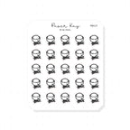 (PM117) Rice Bowl - Tiny Minimal Icon Stickers