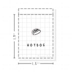 (PM120) Hotdog - Tiny Minimal Icon Stickers