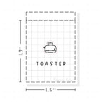(PM124) Toaster - Tiny Minimal Icon Stickers