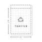 (PM124) Toaster - Tiny Minimal Icon Stickers