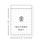 (PM125) Instant Pot - Tiny Minimal Icon Stickers