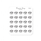 (PM126) Crock Pot - Tiny Minimal Icon Stickers