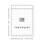 (PM129) Takeout - Tiny Minimal Icon Stickers