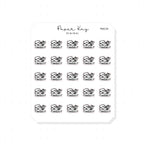 (PM129) Takeout - Tiny Minimal Icon Stickers