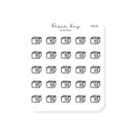 (PM130) Recipe Box - Tiny Minimal Icon Stickers
