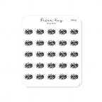 (PM131) Brain Fog - Tiny Minimal Icon Stickers