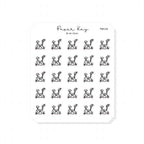 (PM134) Exercise Bike - Tiny Minimal Icon Stickers