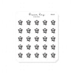 (PM137) Winter Bear - Tiny Minimal Icon Stickers