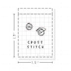 (PM141) Cross Stitch - Tiny Minimal Icon Stickers