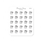 (PM142) Notes - Tiny Minimal Icon Stickers