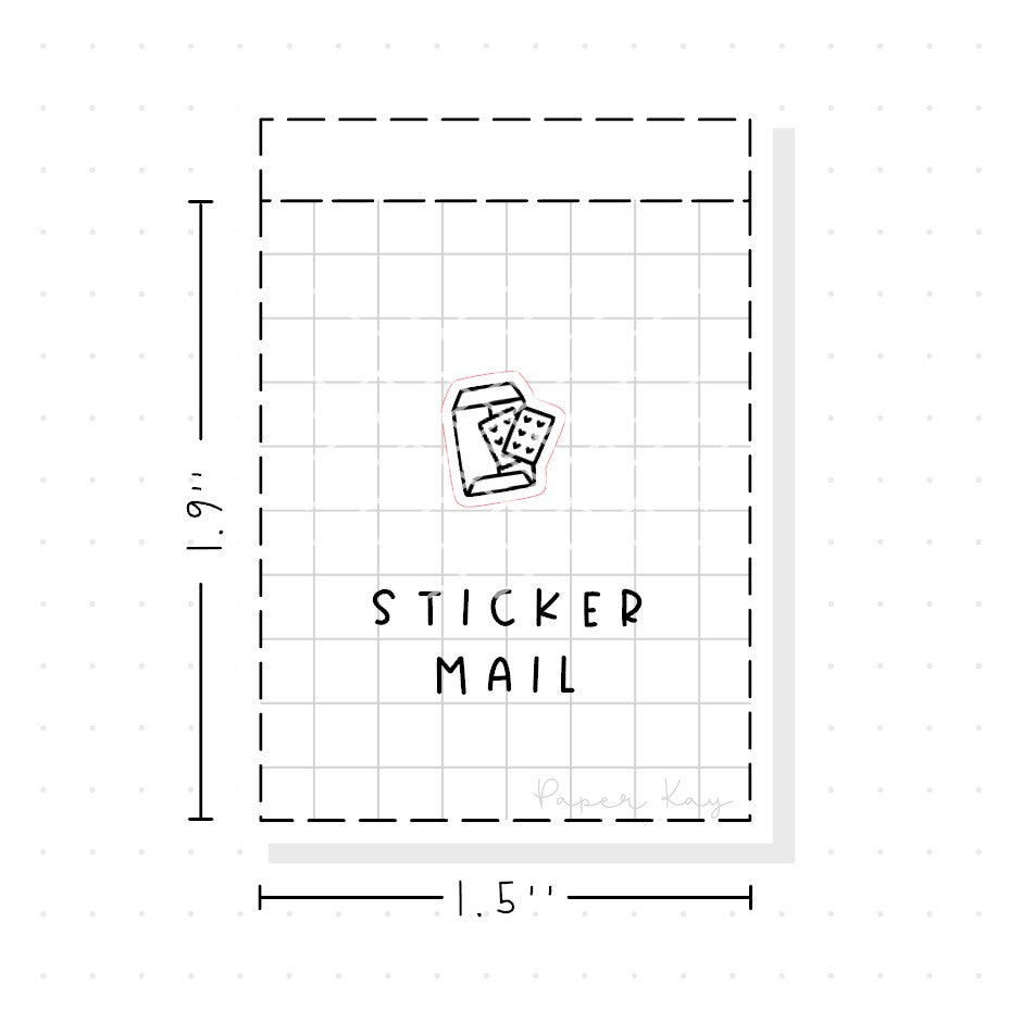 (PM143) Sticker Mail - Tiny Minimal Icon Stickers