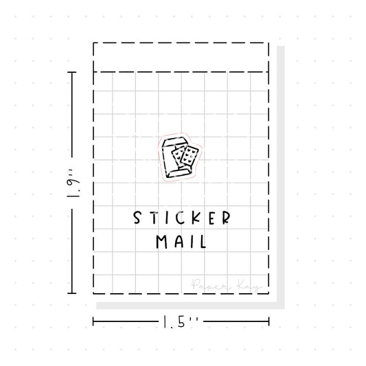 (PM143) Sticker Mail - Tiny Minimal Icon Stickers