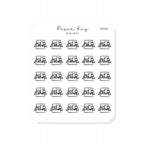 (PM144) Planner Sub - Tiny Minimal Icon Stickers