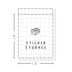 (PM145) Sticker Storage - Tiny Minimal Icon Stickers