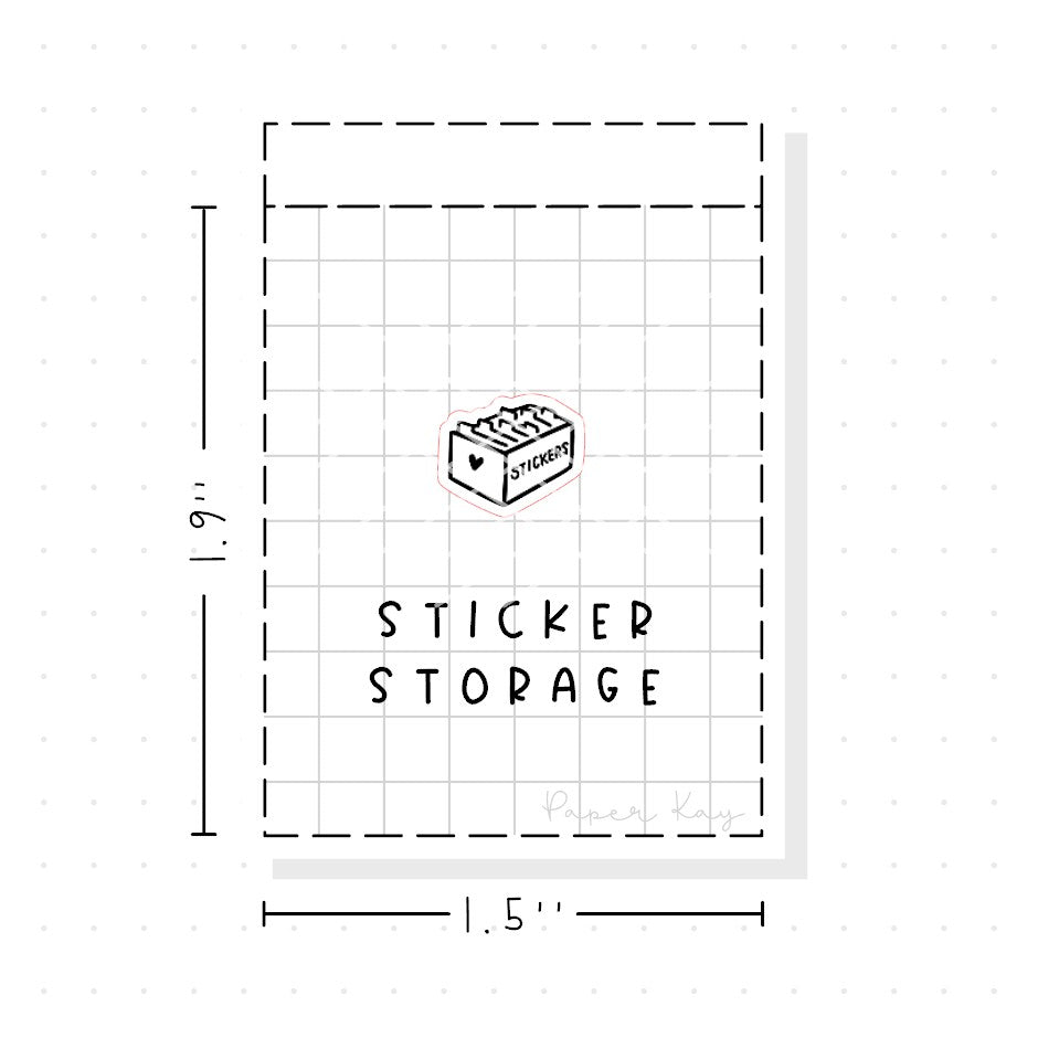 (PM145) Sticker Storage - Tiny Minimal Icon Stickers