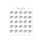 (PM145) Sticker Storage - Tiny Minimal Icon Stickers