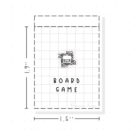 (PM147) Game Night - Tiny Minimal Icon Stickers