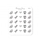 (PM151) Gardening - Tiny Minimal Icon Stickers