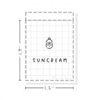 (PM153) Sun Cream - Tiny Minimal Icon Stickers
