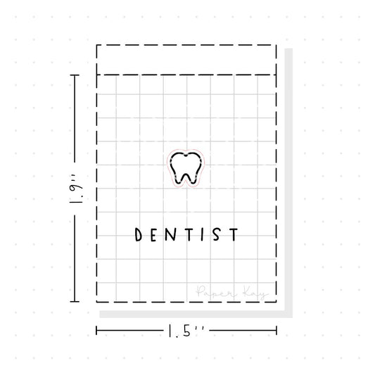 (PM155) Dentist - Tiny Minimal Icon Stickers