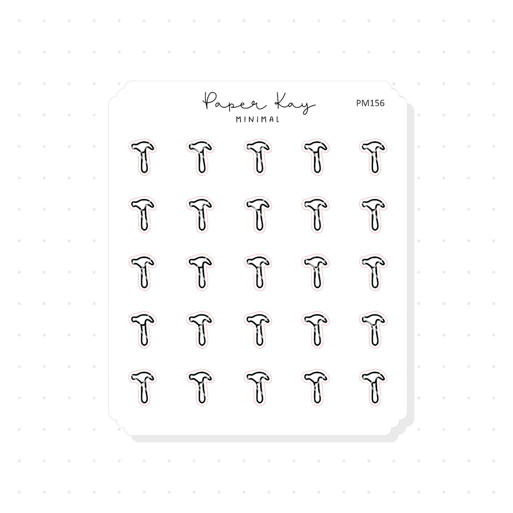 (PM156) Hammer - Tiny Minimal Icon Stickers