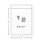 (PM157) Paint - Tiny Minimal Icon Stickers