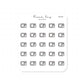 (PM159) Microwave - Tiny Minimal Icon Stickers