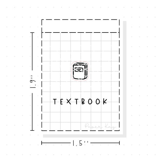 (PM164) Textbook - Tiny Minimal Icon Stickers
