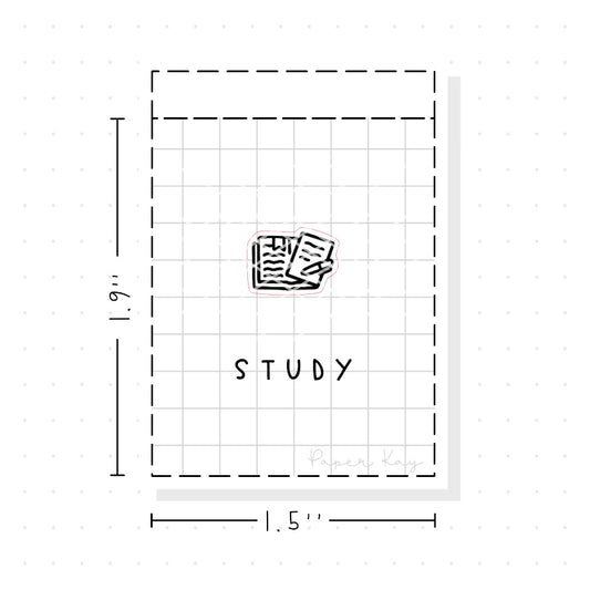 (PM165) Study - Tiny Minimal Icon Stickers
