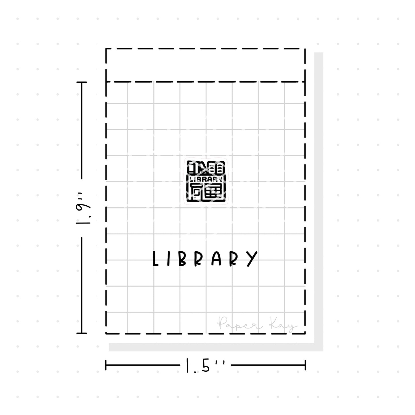 (PM204) Library- Tiny Minimal Icon Stickers