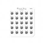 (PM209) Knitting - Tiny Minimal Icon Stickers