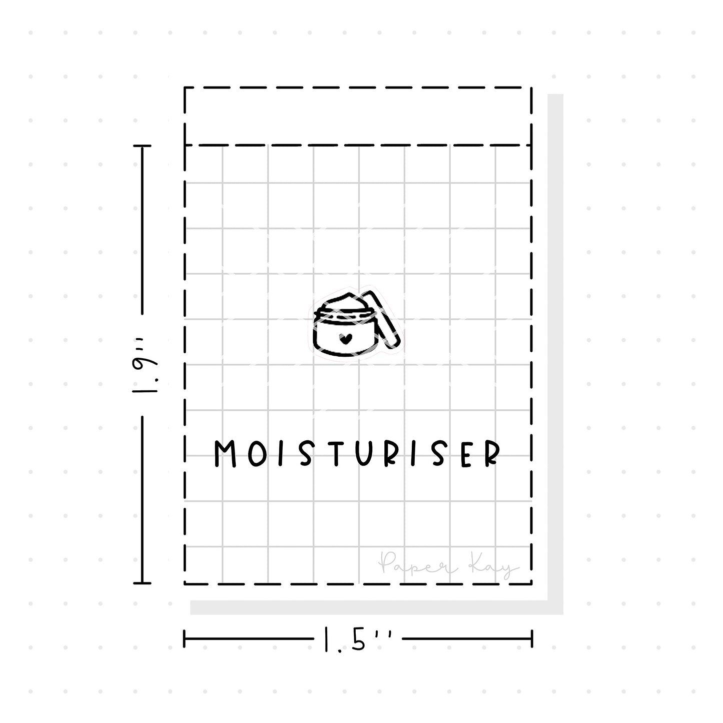 (PM212) Moisturiser - Tiny Minimal Icon Stickers