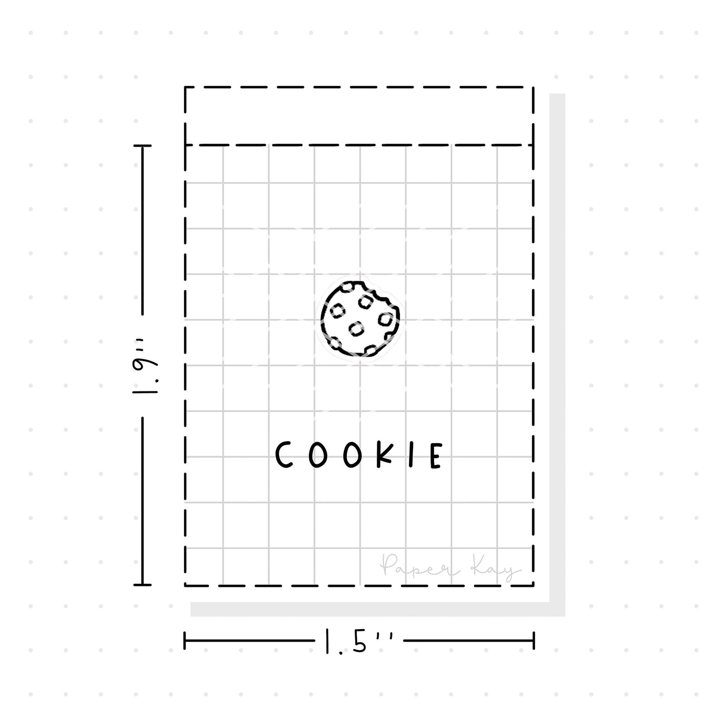 (PM214) Cookie - Tiny Minimal Icon Stickers
