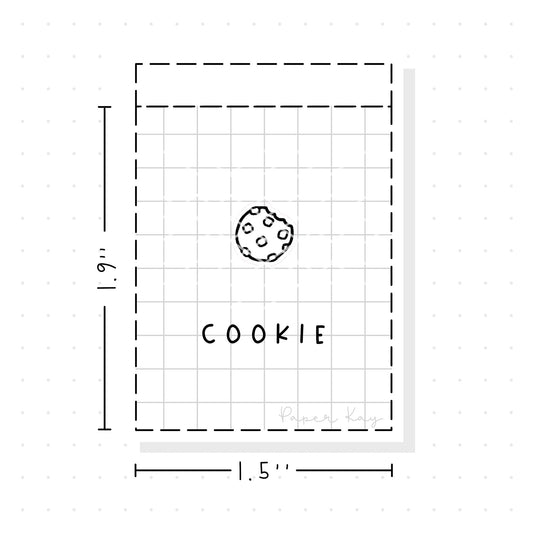(PM214) Cookie - Tiny Minimal Icon Stickers