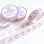 Purple Dot the Bear Washi Tape