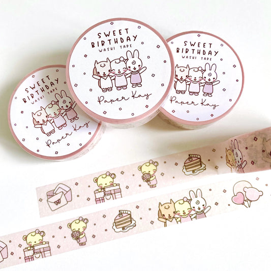 Sweet Birthday Washi Tape