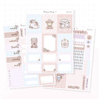 Pastel Fall Weekly Vertical Kit - Planner Stickers