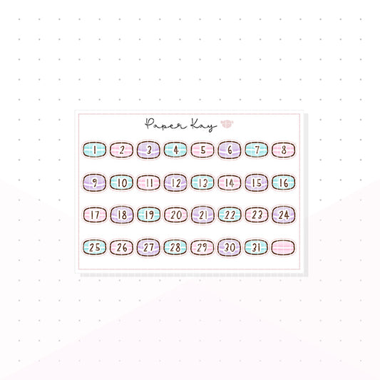 Patisserie Macaron Date Dots - Planner Stickers