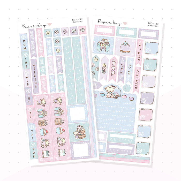 Patisserie Hobonichi Weeks Kit - Planner Stickers