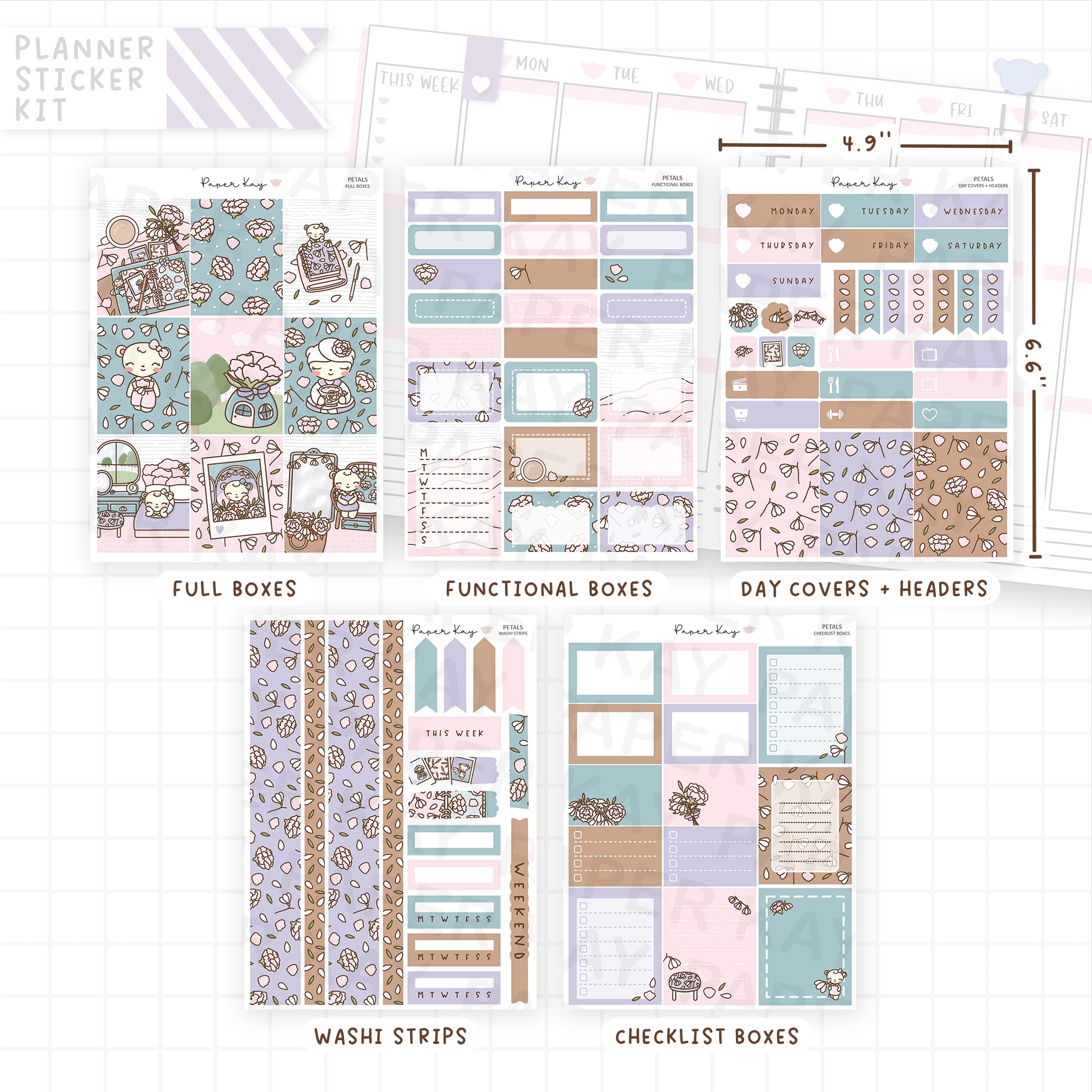 Petals Weekly Vertical Kit
